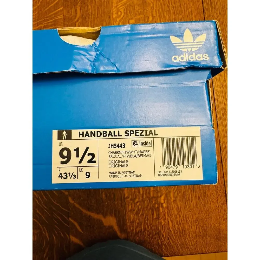 NIB adidas Handball Spezial Sneakers Brwn/Wht/Beige Womens 9.5
